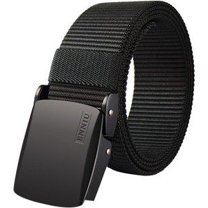 Men's Military Tactical Web Belt, Nylon Canvas Webbing Belt for Men